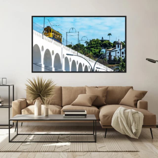 Quadro Decorativo Trem Lapario Rio De Janeiro