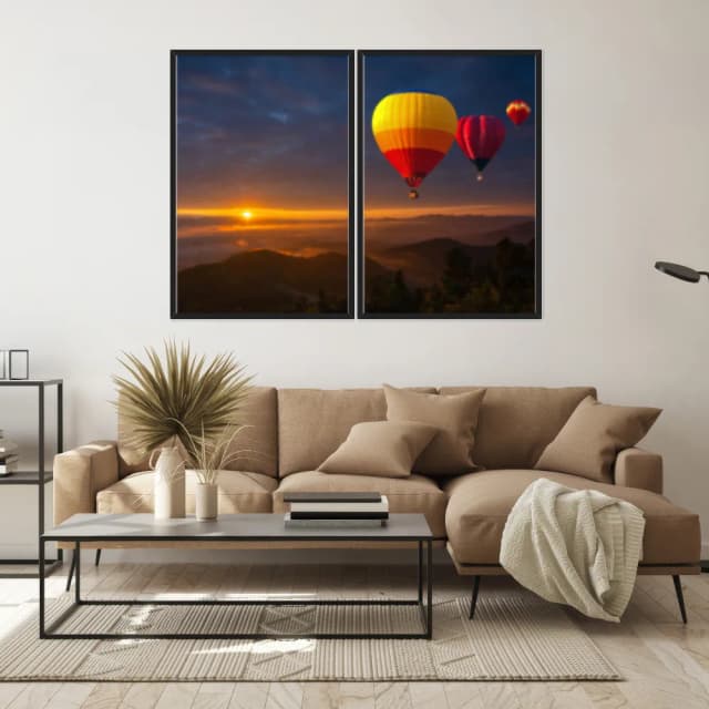 Kit Quadros Decorativos Balões