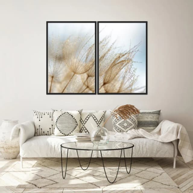 Kit Quadros Decorativos Dente De Leão