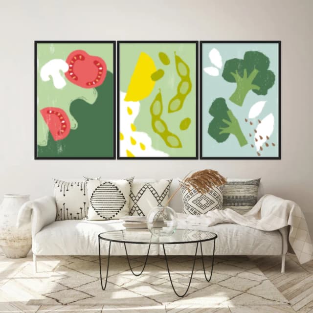 Kit Quadros Decorativos Verduras E Legumes