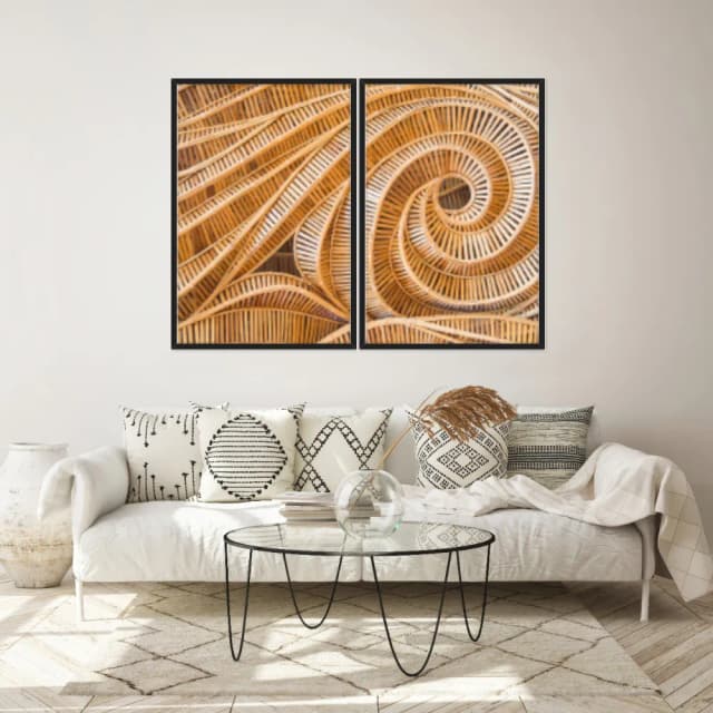 Kit Quadros Decorativos Madeira