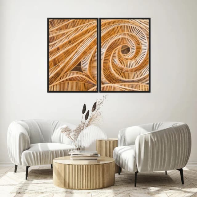 Kit Quadros Decorativos Madeira