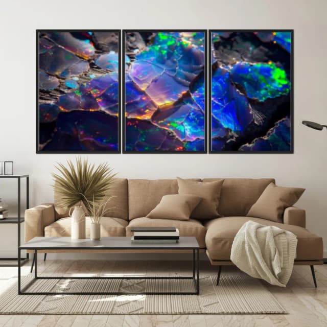 Kit Quadros Decorativos Formas Abstrata Roxa