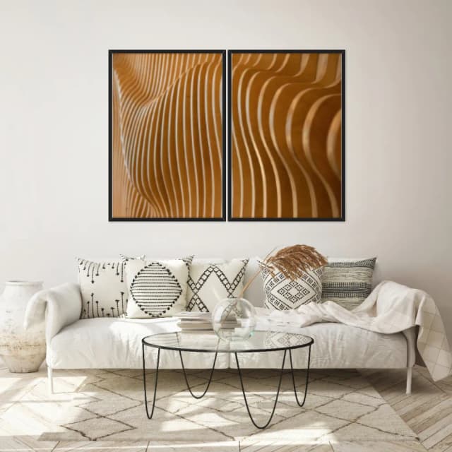 Kit Quadros Decorativos Madeira