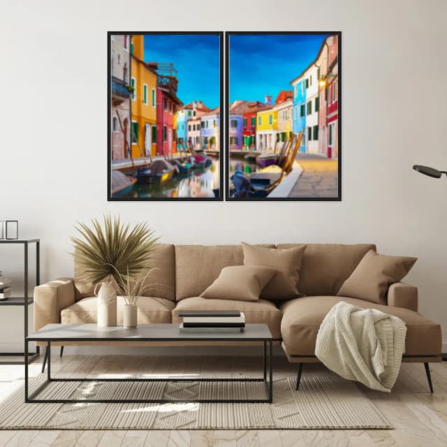 Kit Quadros Decorativos Veneza Italia