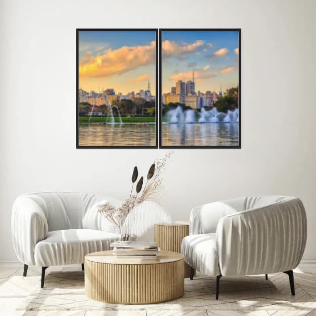 Kit Quadros Decorativos Ibirapuera Sao Paulo