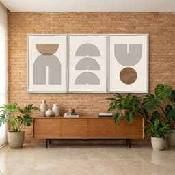 Kit Quadros Decorativos Minimalista Boho