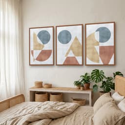 Kit Quadros Decorativos Formas Geométricas