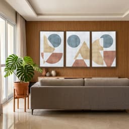 Kit Quadros Decorativos Formas Geométricas