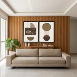 Kit Quadros Decorativos Abstrato Boho