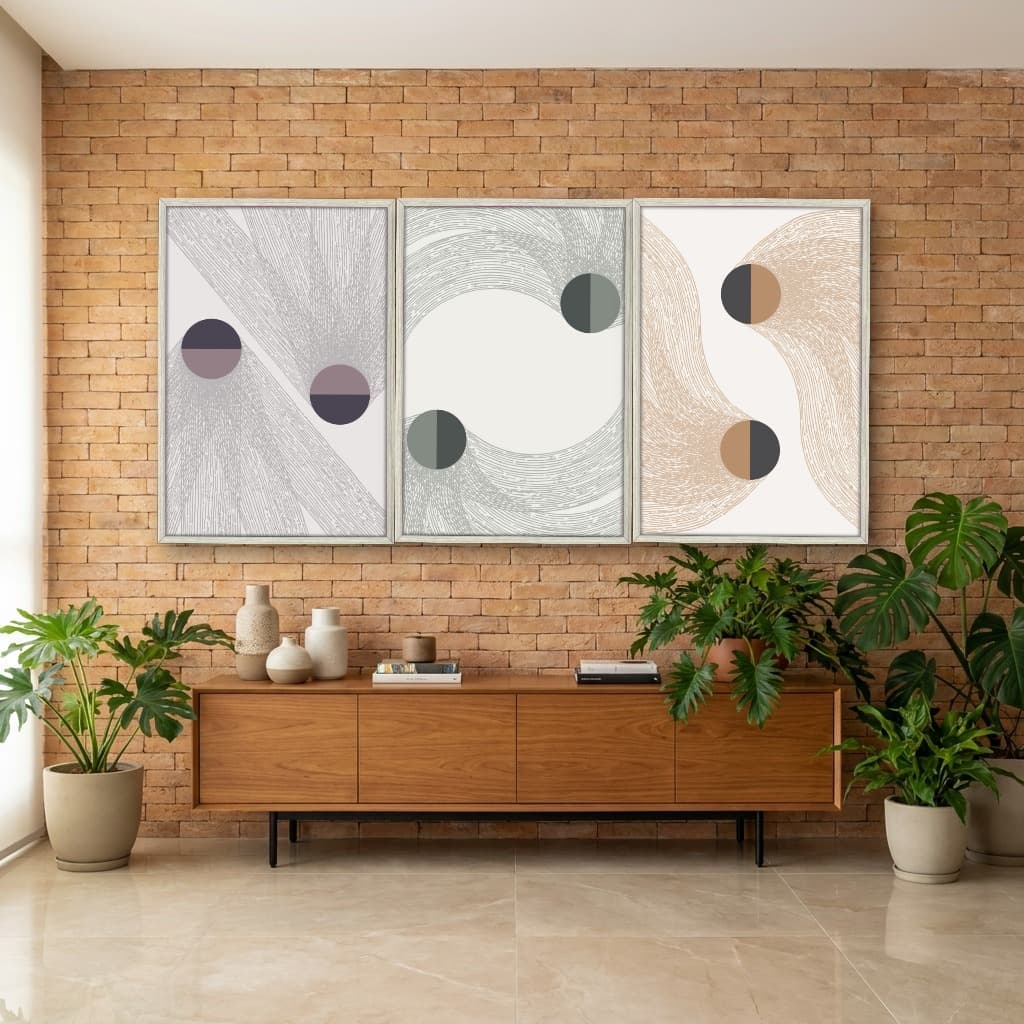 Kit Quadros Decorativos Minimalista Geo