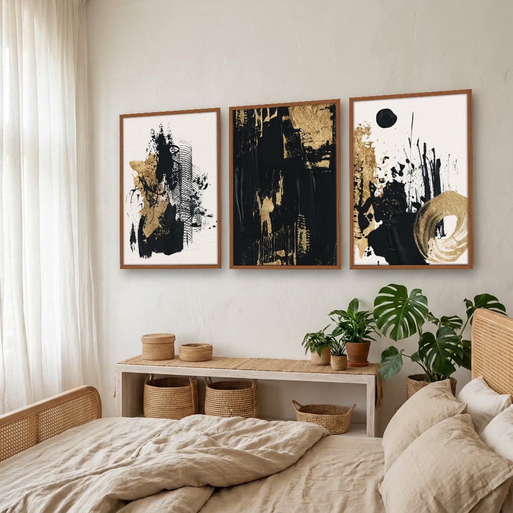 Kit Quadros Decorativos Texturas
