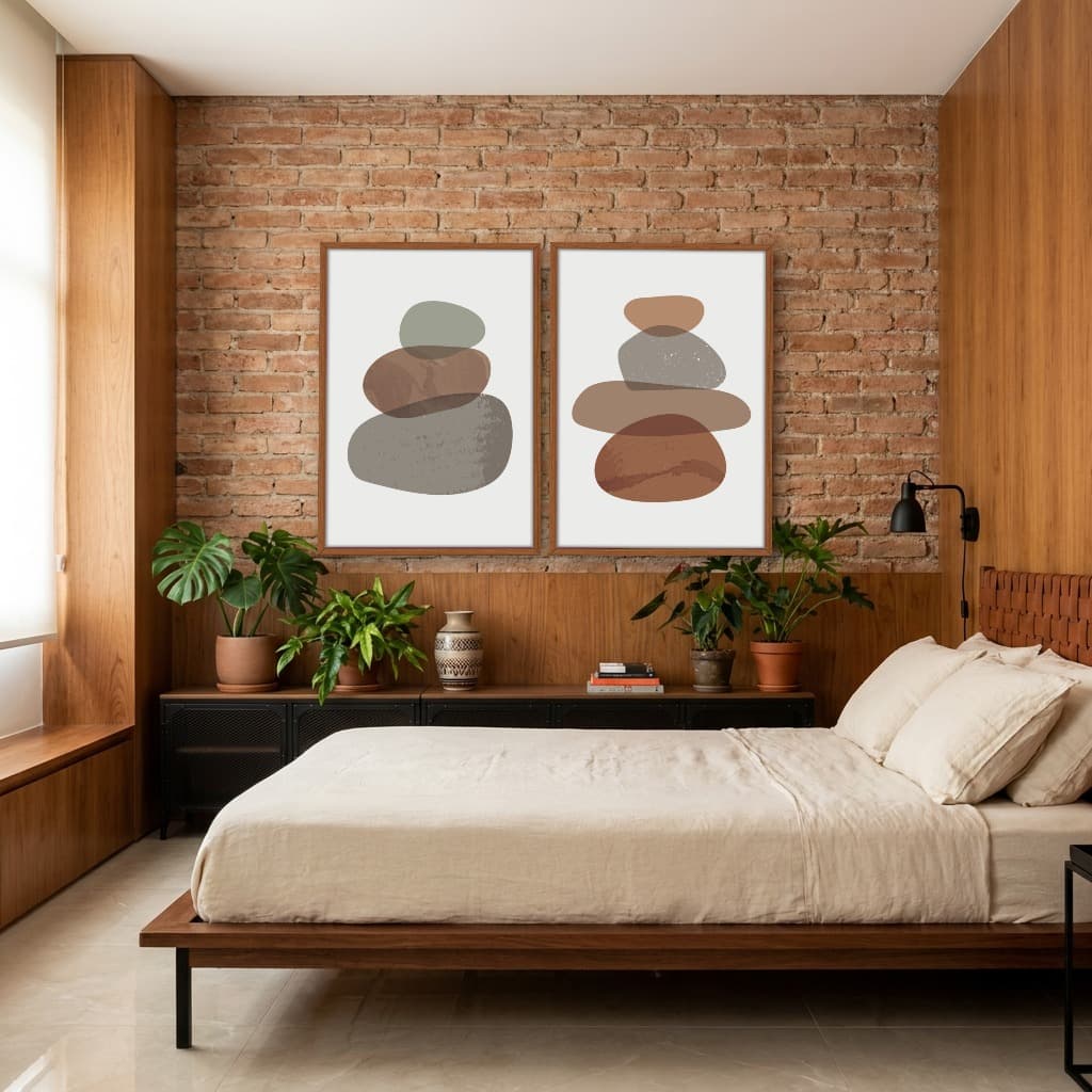 Kit Quadros Decorativos Orgânico