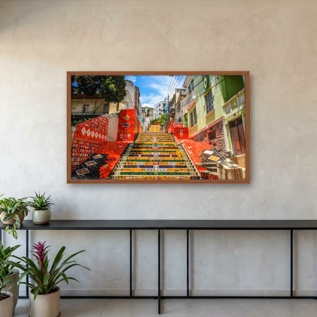 Quadro Decorativo Escadaria Selaron Rio De Janeiro