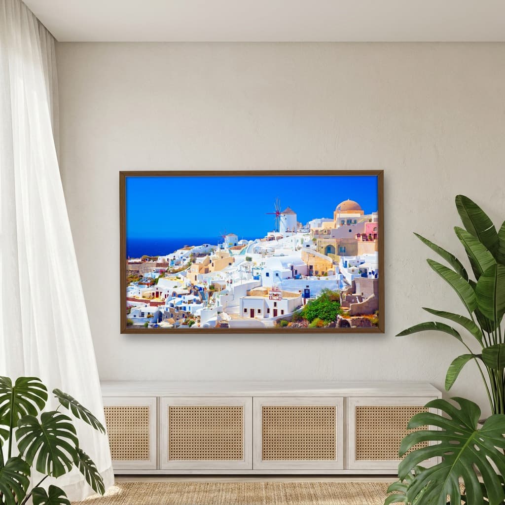 Quadro Decorativo Ilha De Santorini Grecia