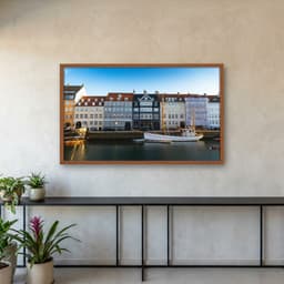 Quadro Decorativo Casas Coloridas Dinamarca