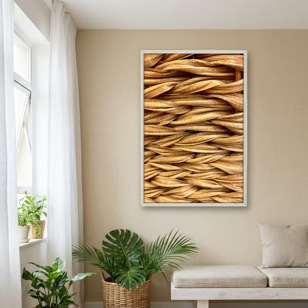 Quadro Decorativo Nó De Tecido