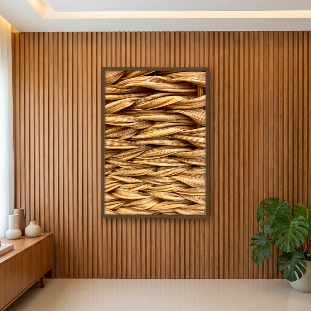 Quadro Decorativo Nó De Tecido