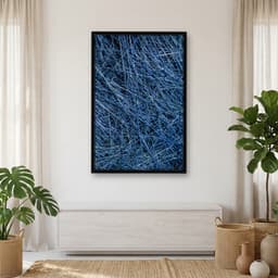 Quadro Decorativo Fio Azul