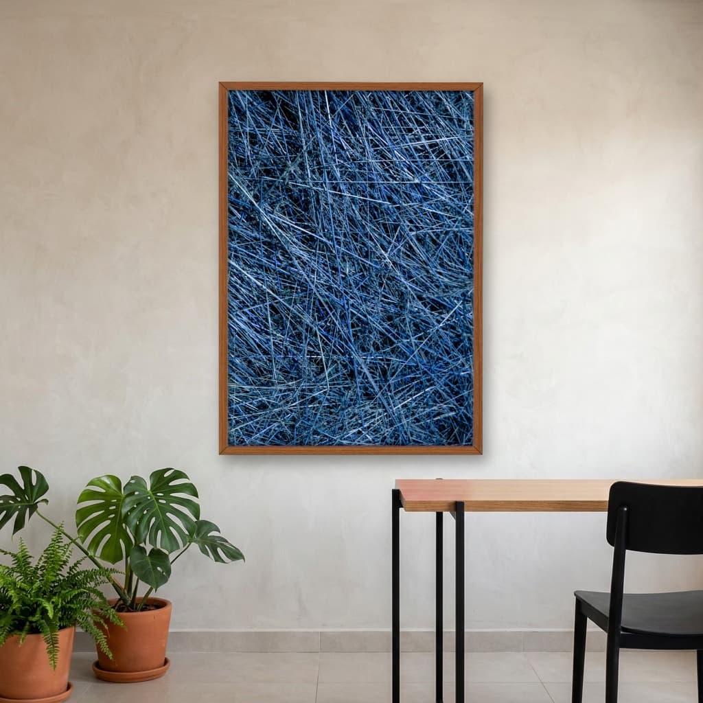 Quadro Decorativo Fio Azul