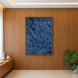 Quadro Decorativo Fio Azul