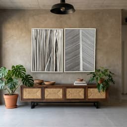 Kit Quadros Decorativos Madeira