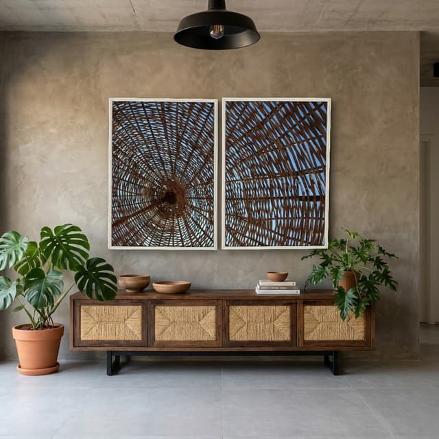 Kit Quadros Decorativos Madeira