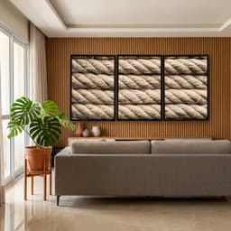Kit Quadros Decorativos Traçado De Bambu