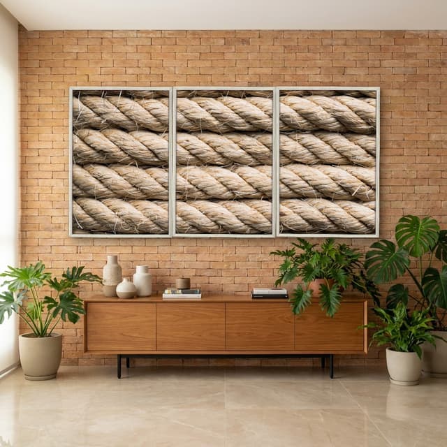 Kit Quadros Decorativos Traçado De Bambu