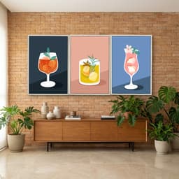 Kit Quadros Decorativos Drink