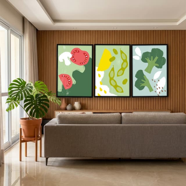 Kit Quadros Decorativos Verduras E Legumes