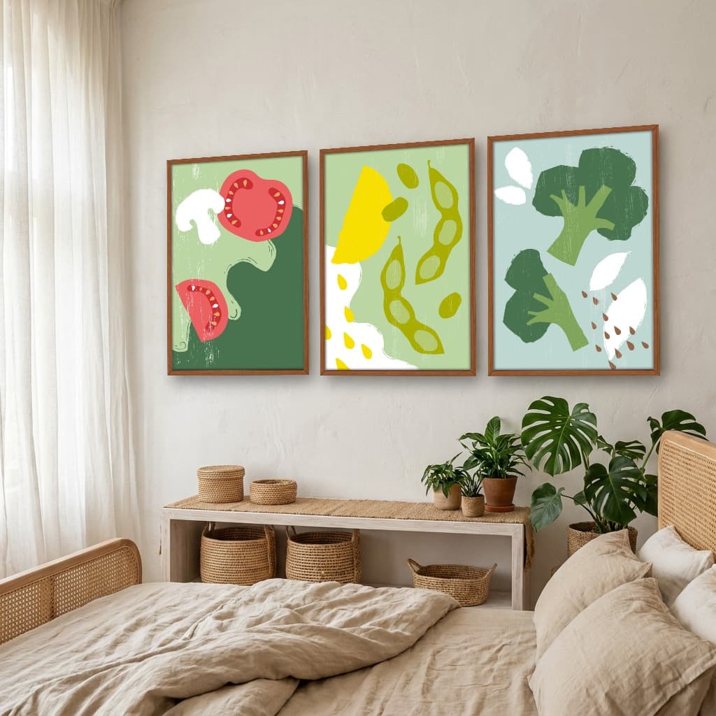 Kit Quadros Decorativos Verduras E Legumes