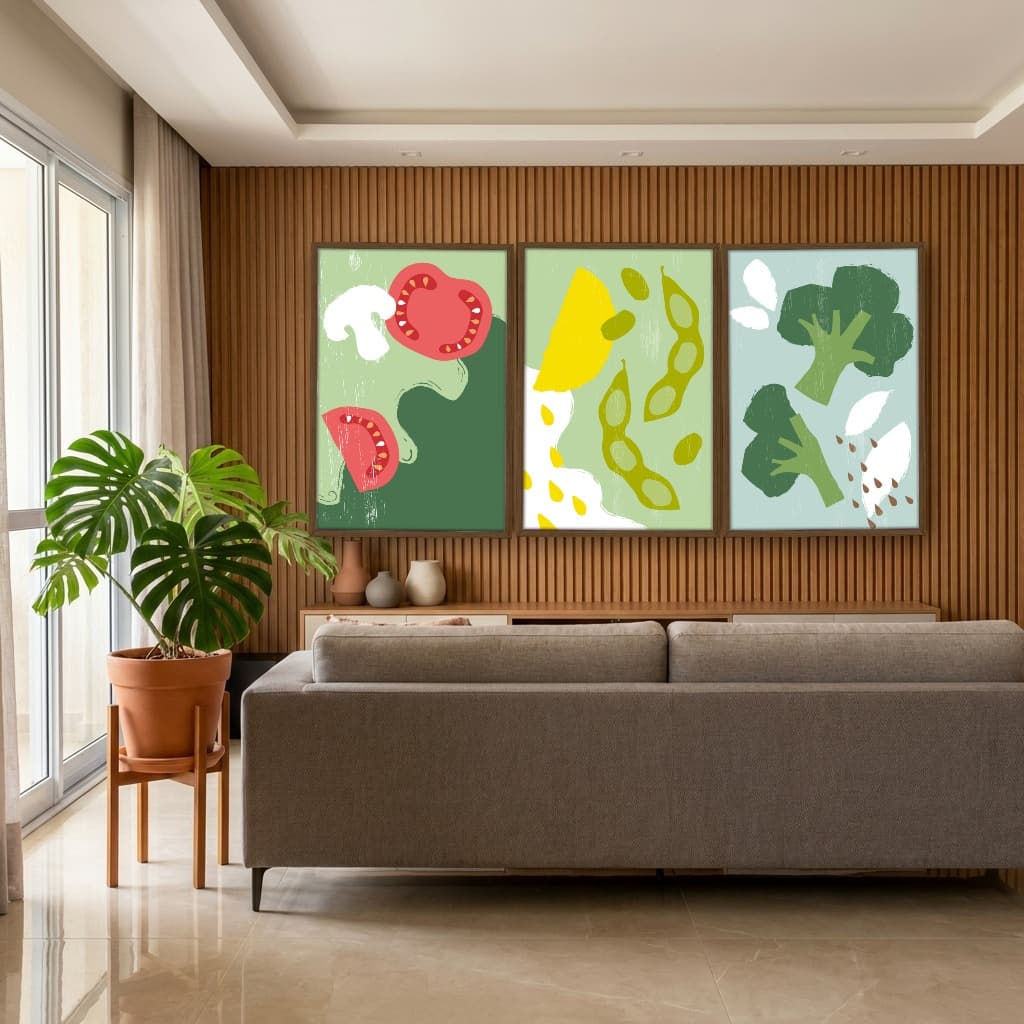 Kit Quadros Decorativos Verduras E Legumes