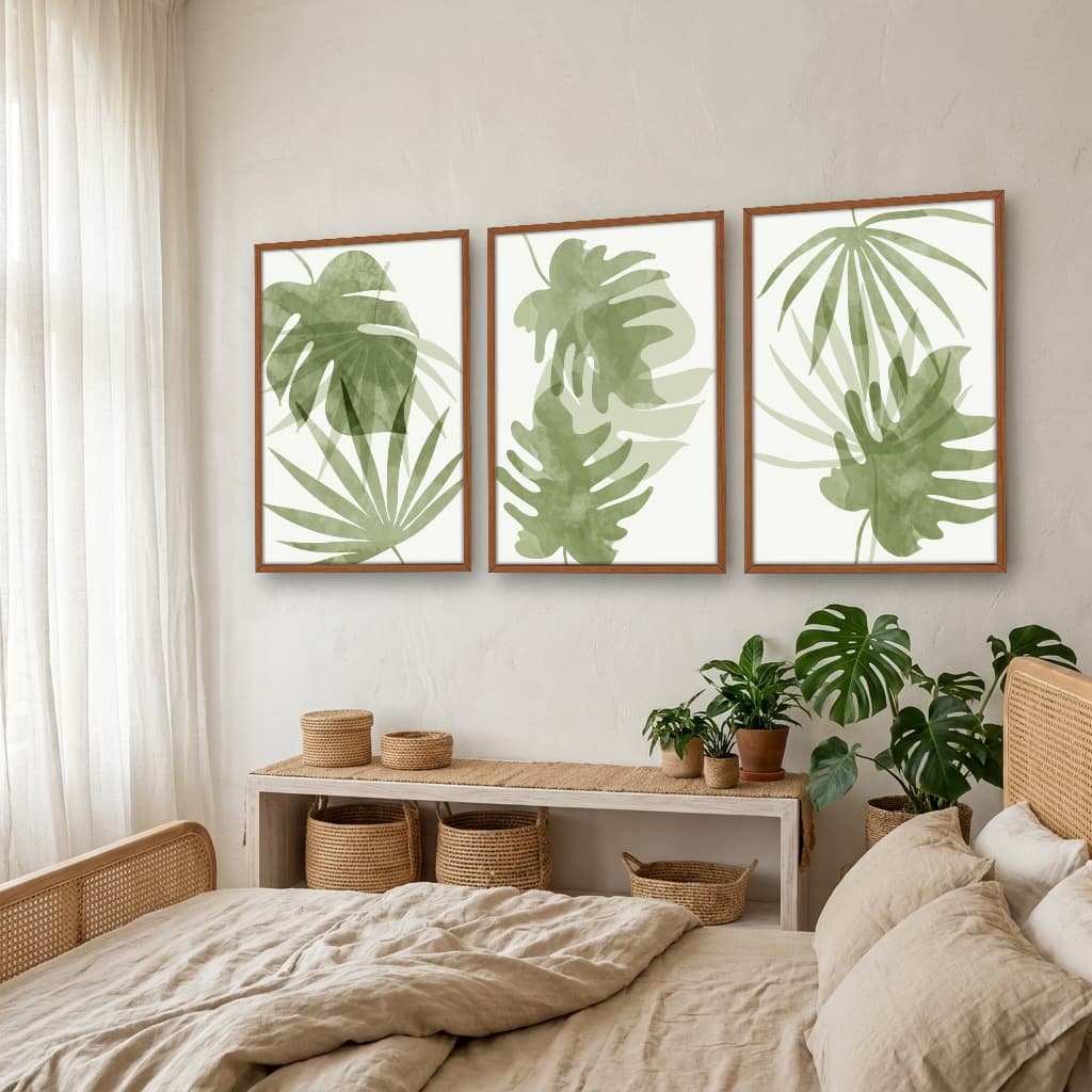 Kit Quadros Decorativos Costela De Adão