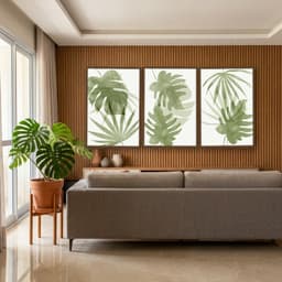 Kit Quadros Decorativos Costela De Adão