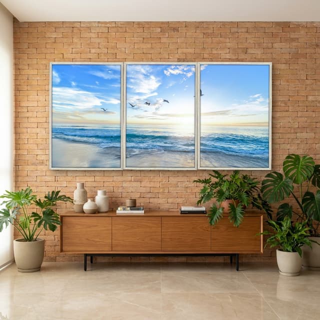 Kit Quadros Decorativos Praia