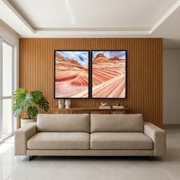 Kit Quadros Decorativos Ondas