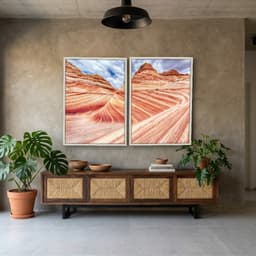 Kit Quadros Decorativos Ondas