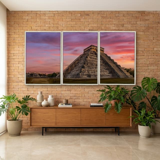 Kit Quadros Decorativos Pirâmide