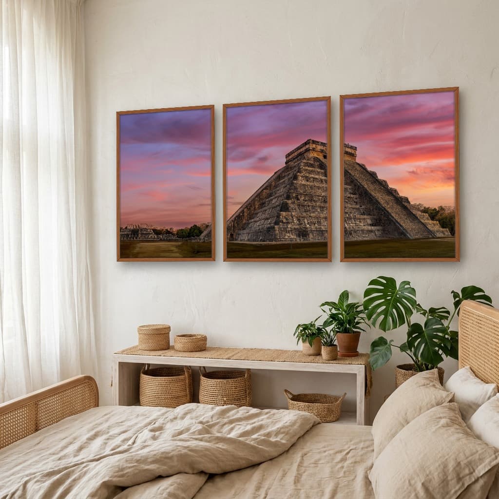 Kit Quadros Decorativos Pirâmide