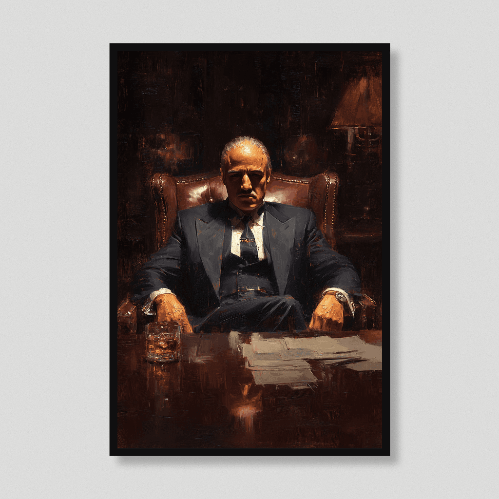 Quadro Poderoso Chefão Pintura a Óleo