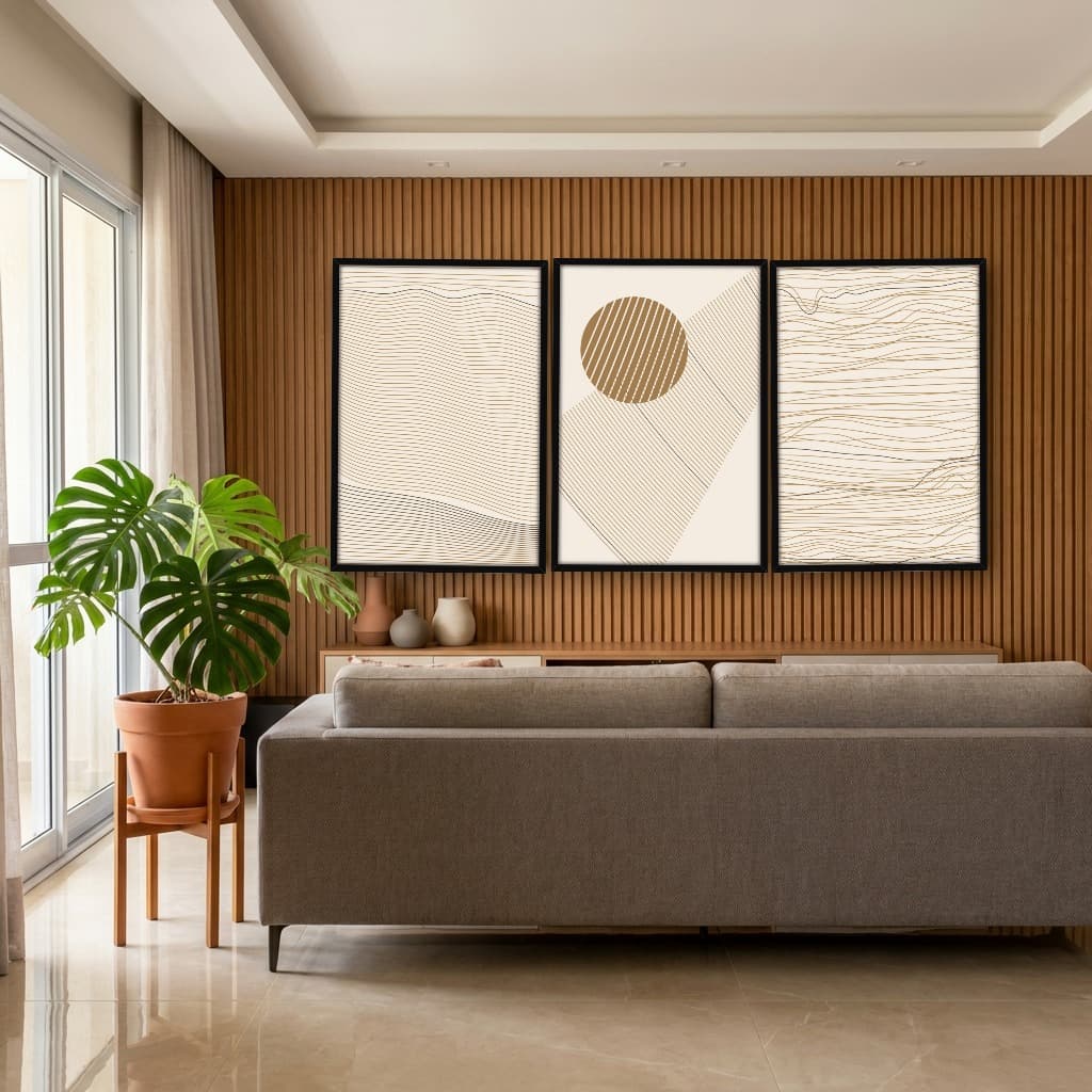 Kit Quadros Decorativos Linhas