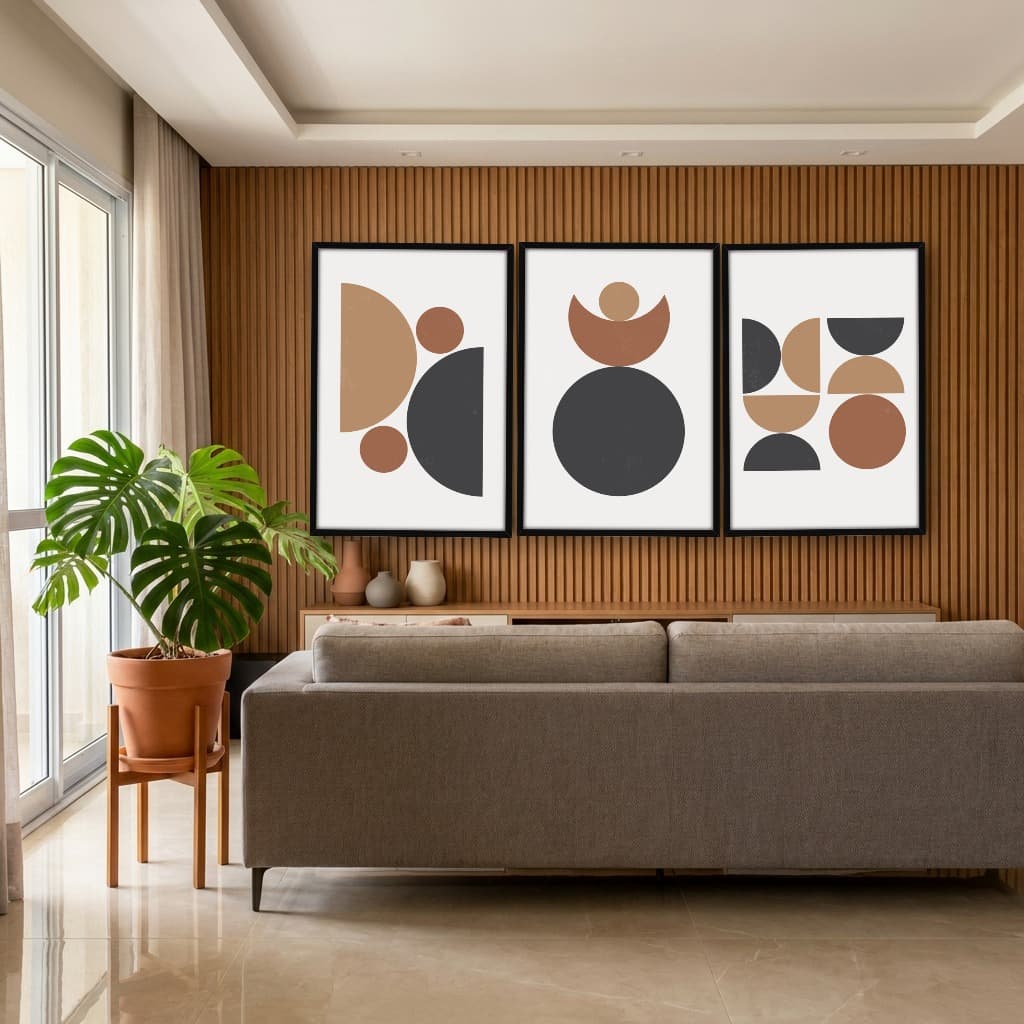 Kit Quadros Decorativos Geométrico