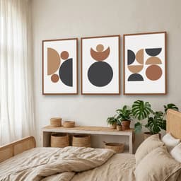 Kit Quadros Decorativos Geométrico