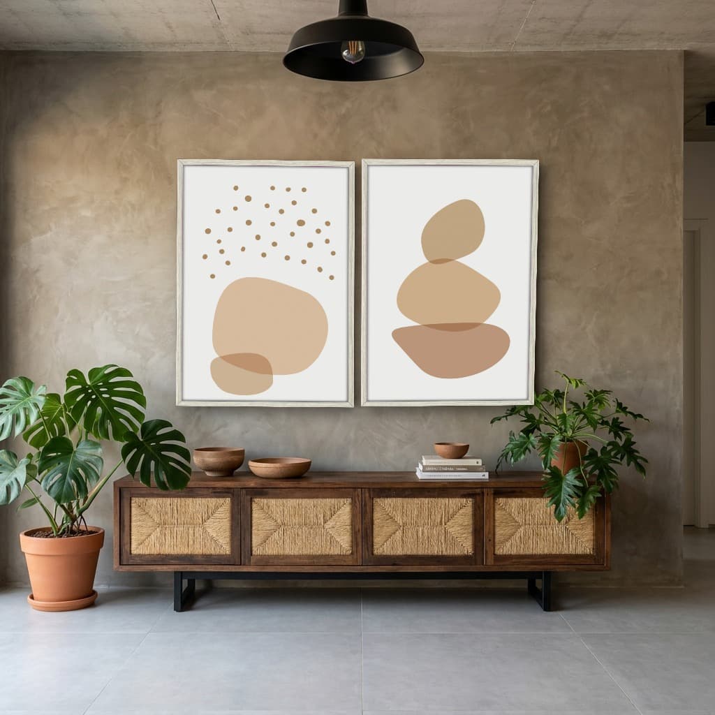Kit Quadros Decorativos Orgânico