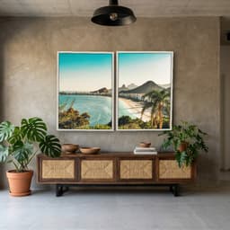 Kit Quadros Decorativos Copacabana Rio De Janeiro