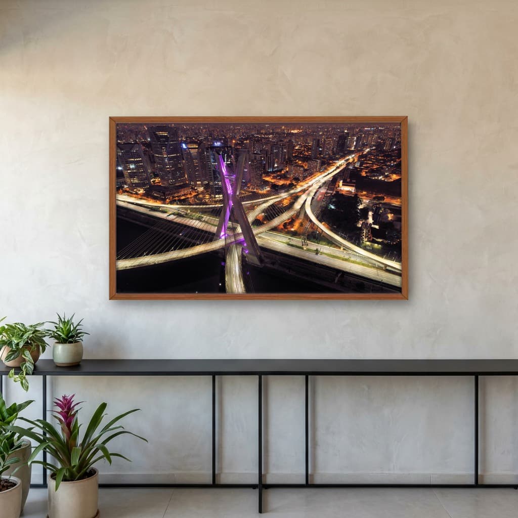 Quadro Decorativo Ponte Estaiada Sao Paulo
