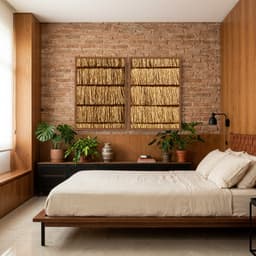 Kit Quadros Decorativos Fios De Bambu