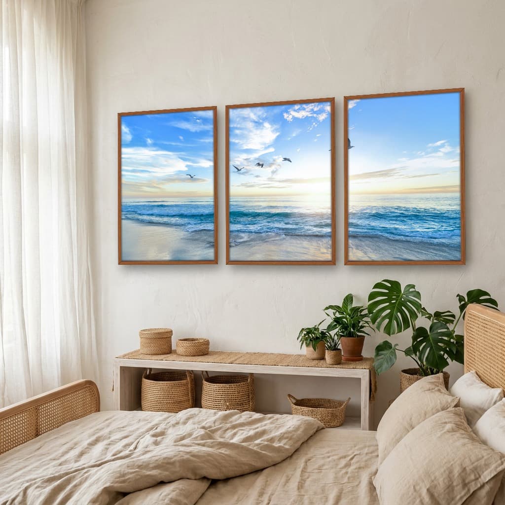 Kit Quadros Decorativos Praia