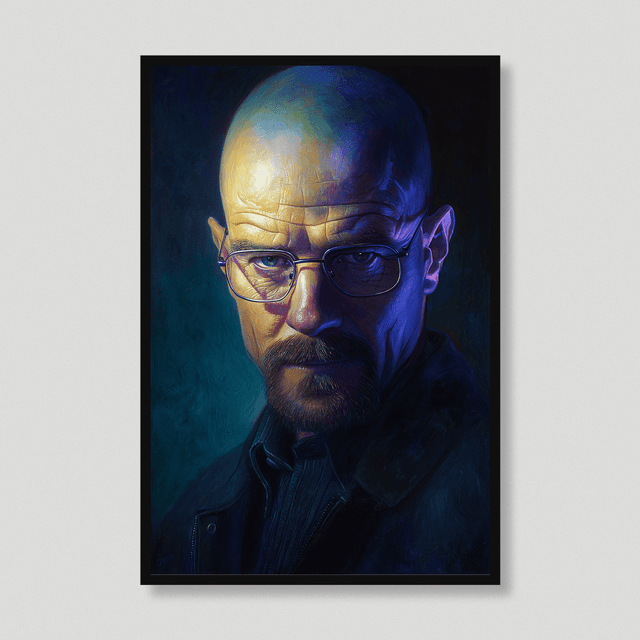 Quadro Rosto Walter White Pintura a Óleo